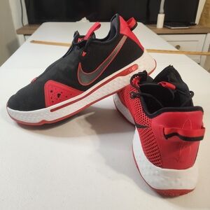 Nike Black and Red Athletic Sneakers